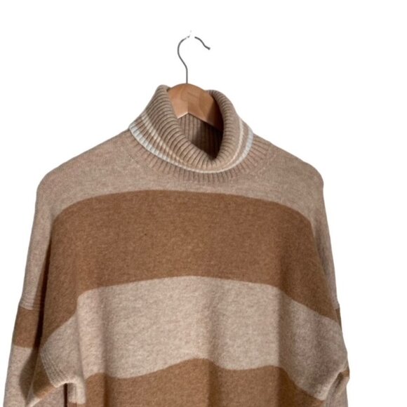 J. Crew Striped Turtleneck Sweater in Super Soft Yarn Large - Picture 5 of 5